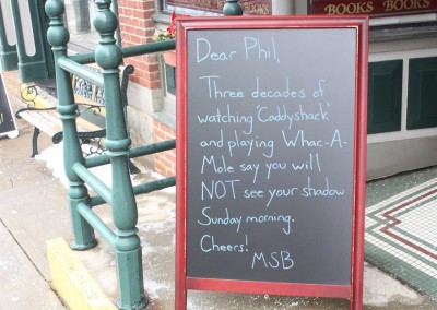 Sandwich Boards Groundhogs Day