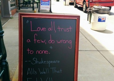 Sandwich Boards Love All